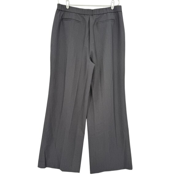 Liz Claiborne Women's Margot Wide Leg Stretch Pleated Charcoal Trouser Sz 14 NWT - Picture 2 of 11